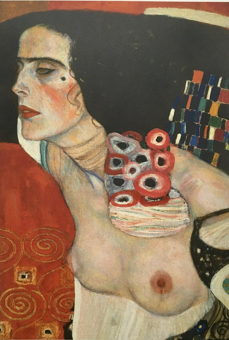 GUSTAV KLIMT LARGE LITHOGRAPH PRINT (1 of 2)