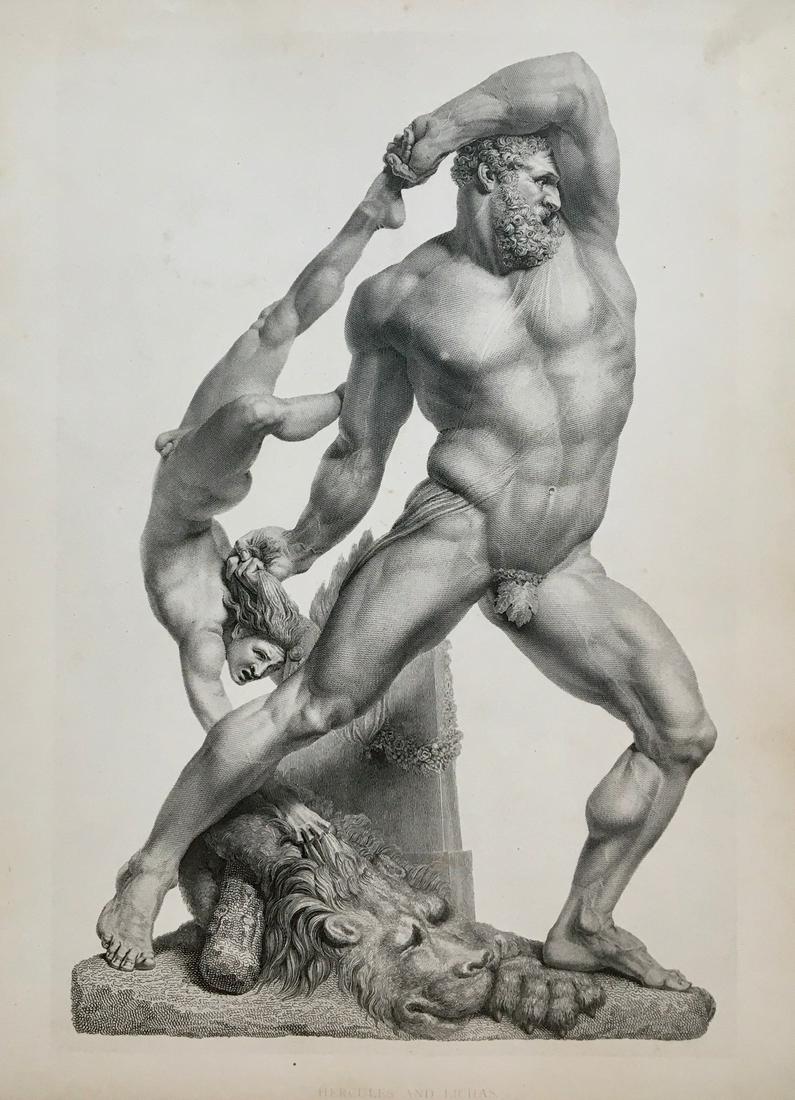 HERCULES ENGRAVING AFTER ANTONIO CANOVA (1 of 2)