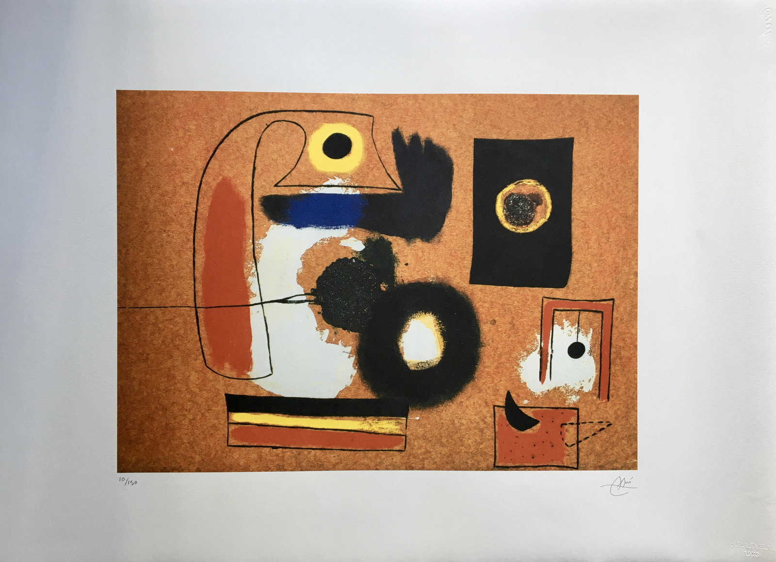 JOAN MIRO LARGE LITHOGRAPH PRINT (1 of 2)