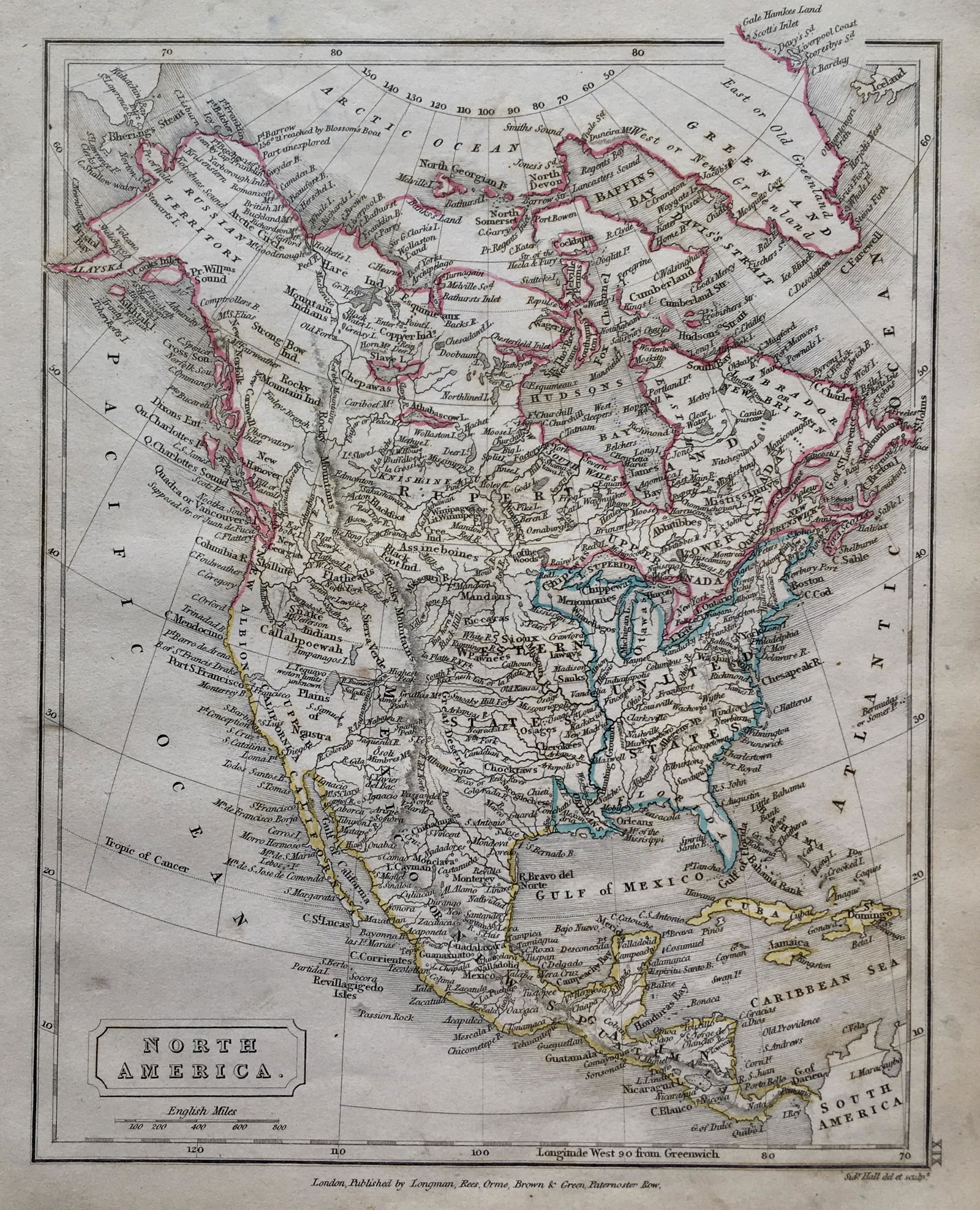 Antique Map of North America 1826 (1 of 3)