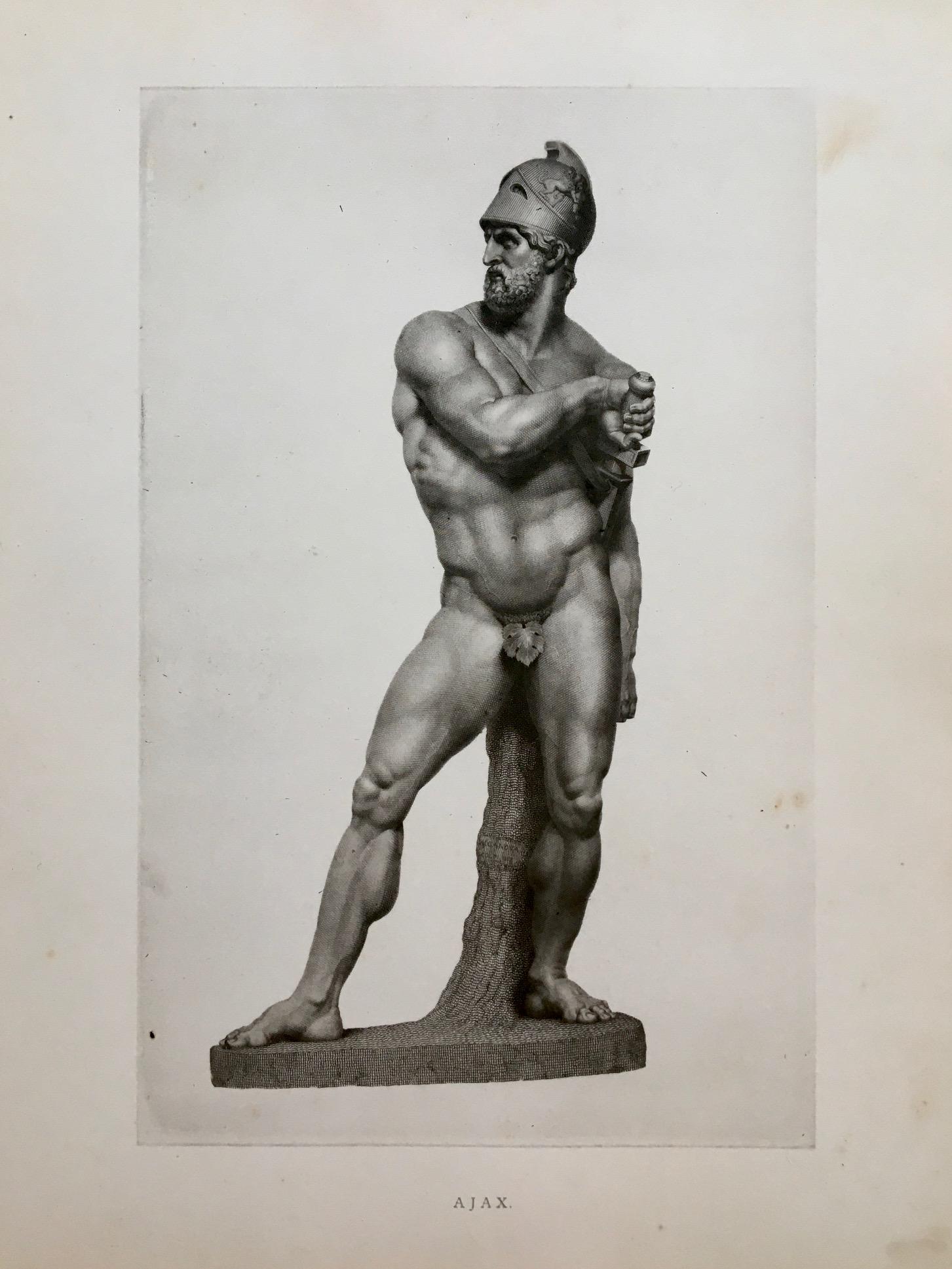 ROMAN STATUE ENGRAVING AFTER ANTONIO CANOVA (1 of 2)