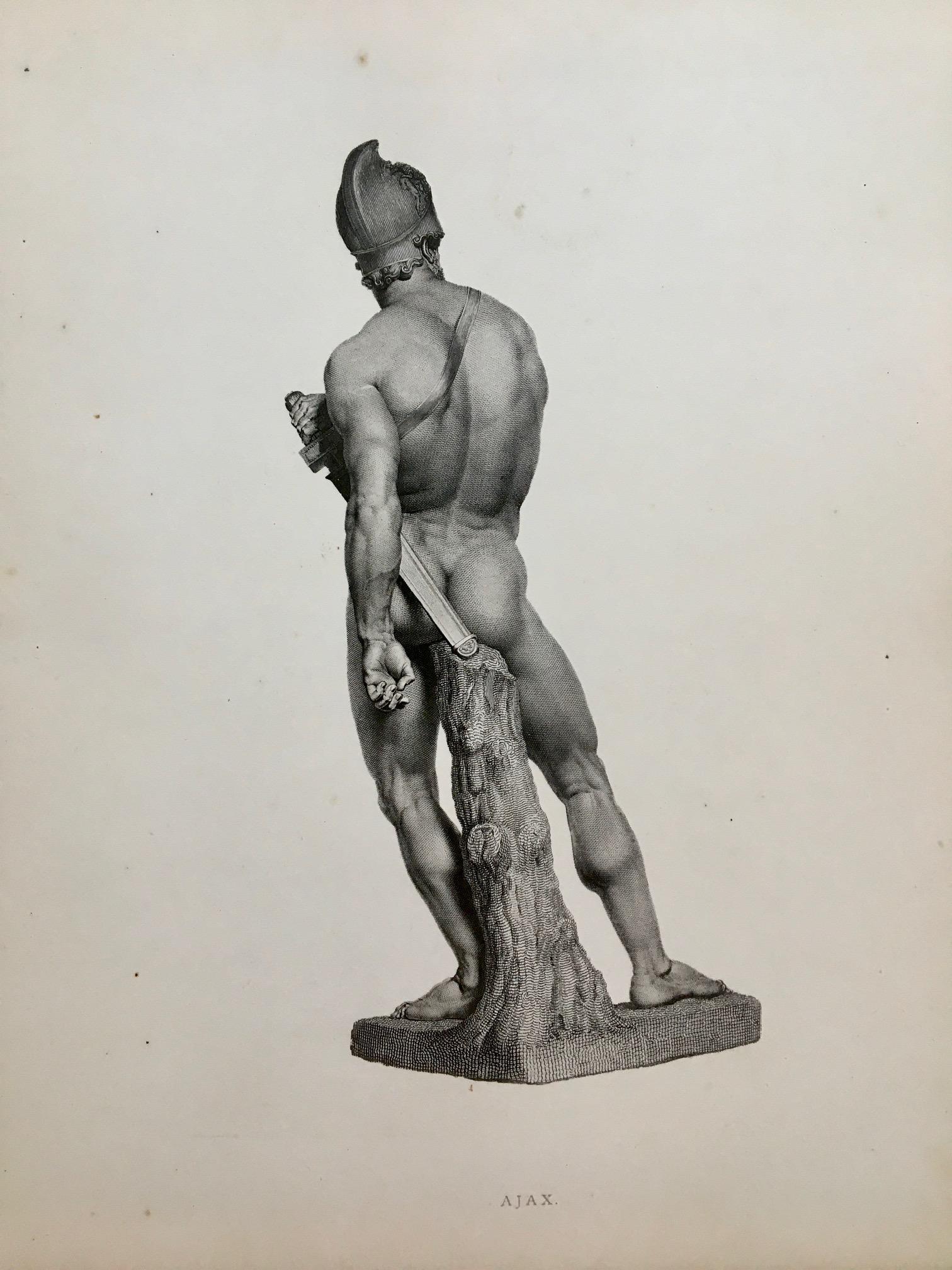 ROMAN STATUE ENGRAVING AFTER ANTONIO CANOVA (1 of 2)