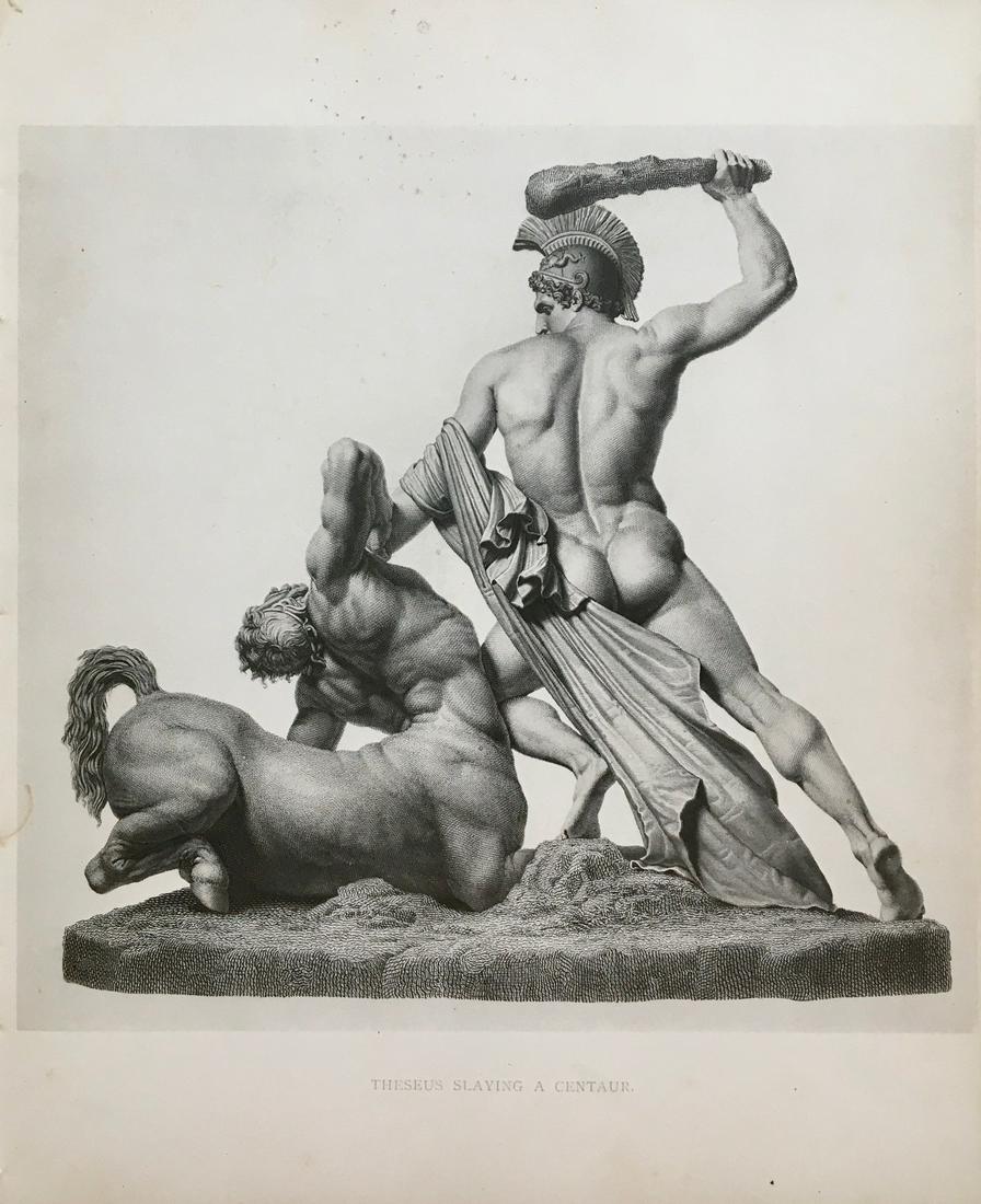 THESEUS STATUE ENGRAVING AFTER ANTONIO CANOVA (1 of 2)