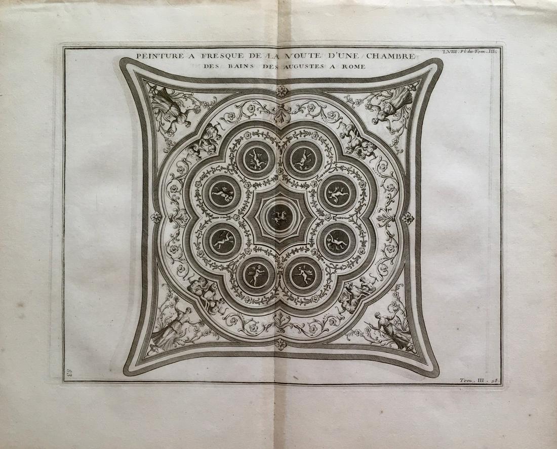 LARGE ANCIENT ROME ENGRAVING (1 of 3)