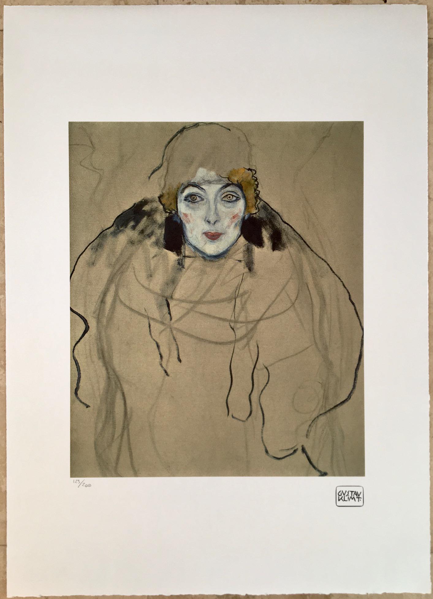 GUSTAV KLIMT LARGE LITHOGRAPH PRINT (1 of 1)