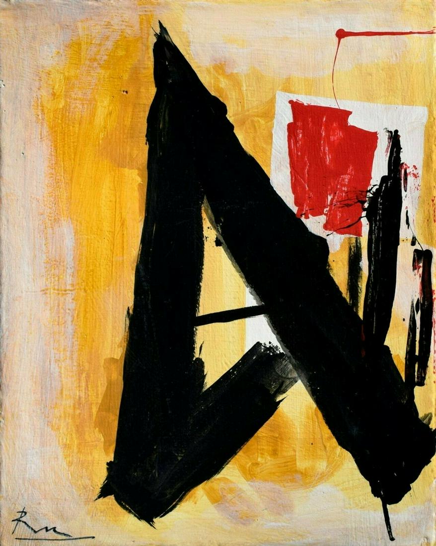 ABSTRACT MIXED MEDIA ON CANVAS PAINTING (1 of 1)