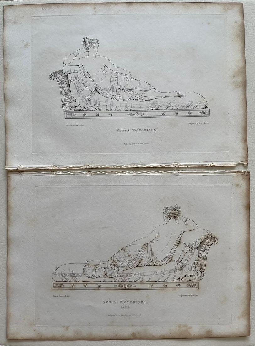 NEOCLASSICAL ENGRAVINGS AFTER CANOVA VENUS VICTORIOUS (1 of 3)