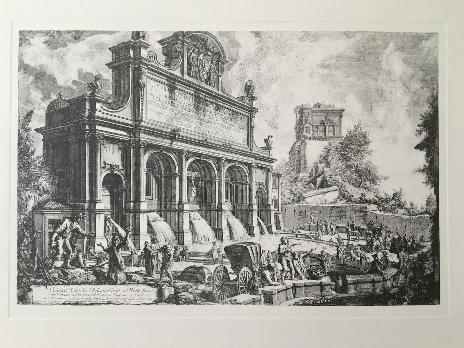 PIRANESI VINTAGE PRINT: PIRANESI VINTAGE PRINT. SIZE: 19 X 13 INCHES. UNFRAMED.