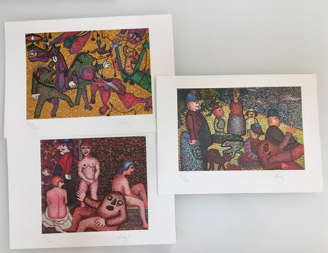 3 ENRICO BAJ PRINTS (1 of 1)