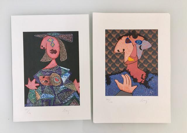 2 ENRICO BAJ PRINTS (1 of 1)