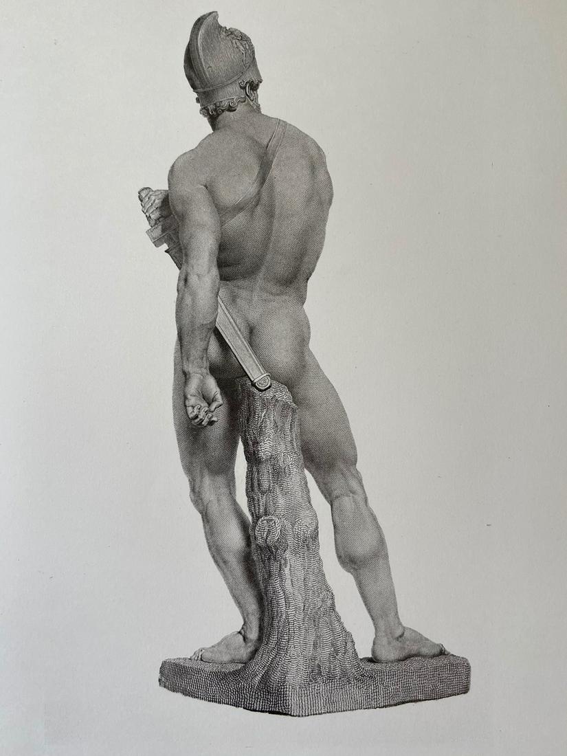 AJAX NEOCLASSICAL ENGRAVING AFTER ANTONIO CANOVA (1 of 2)