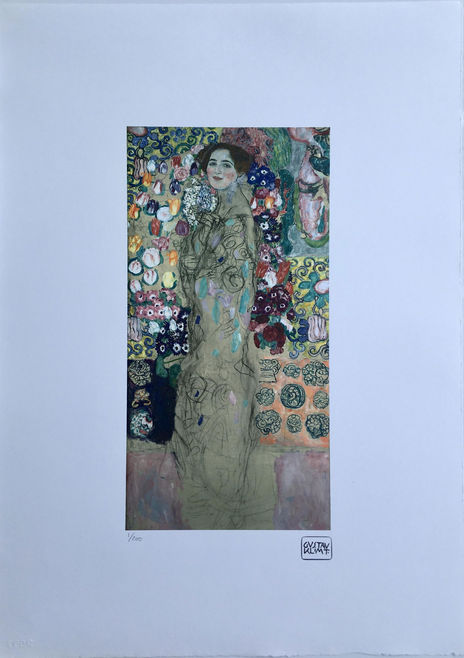 GUSTAV KLIMT LARGE LITHOGRAPH (1 of 2)
