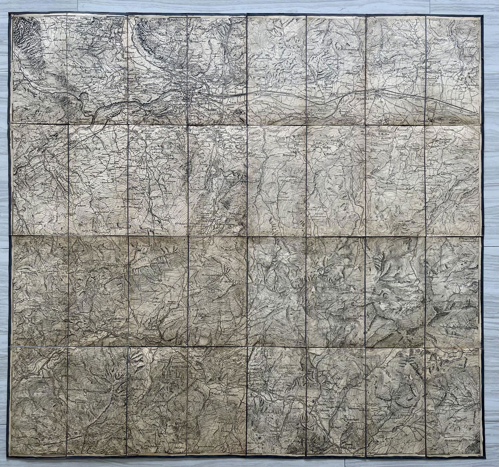 LARGE ANTIQUE ITALIAN MAP (1 of 5)