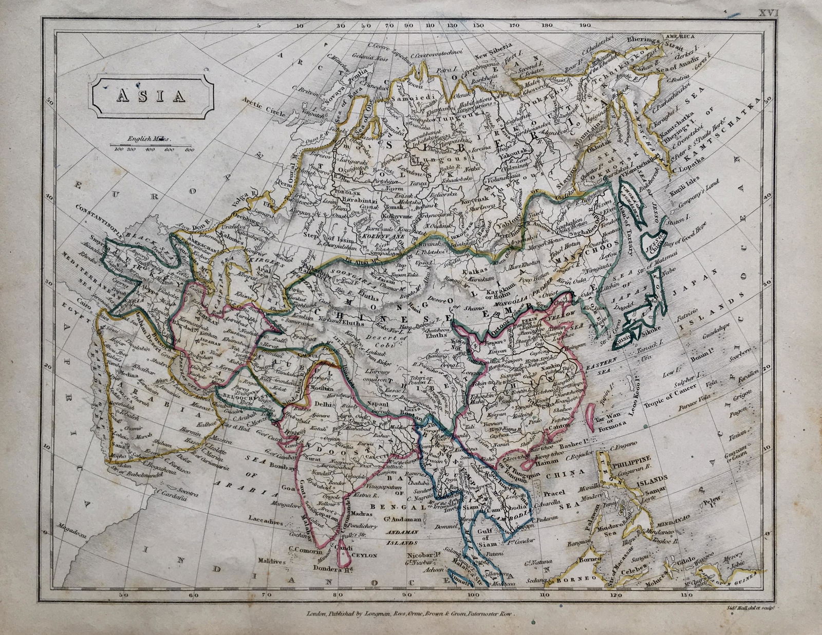 Asia Antique Map 1826 (1 of 3)