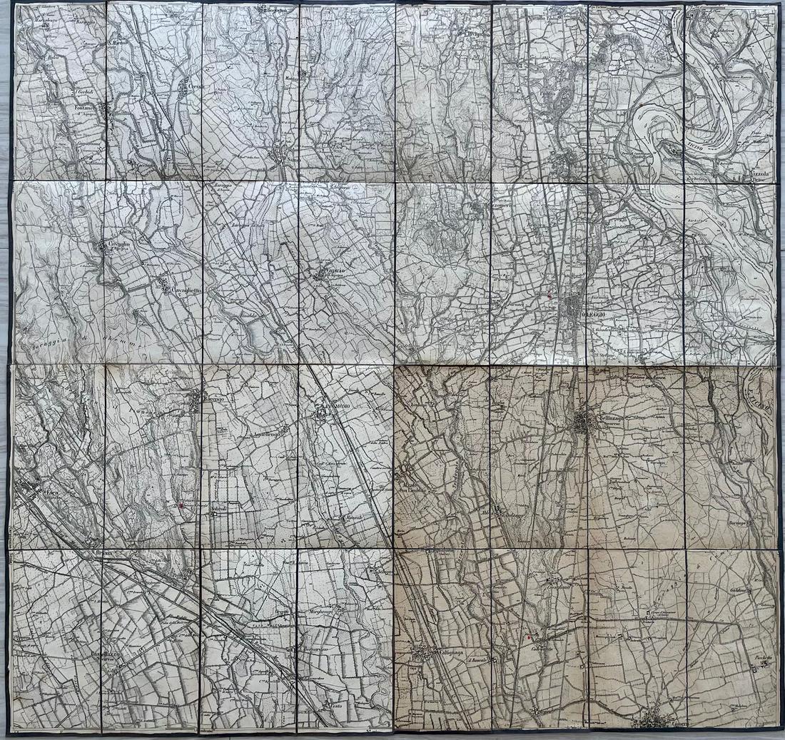 LARGE ANTIQUE ITALIAN MAP (1 of 3)