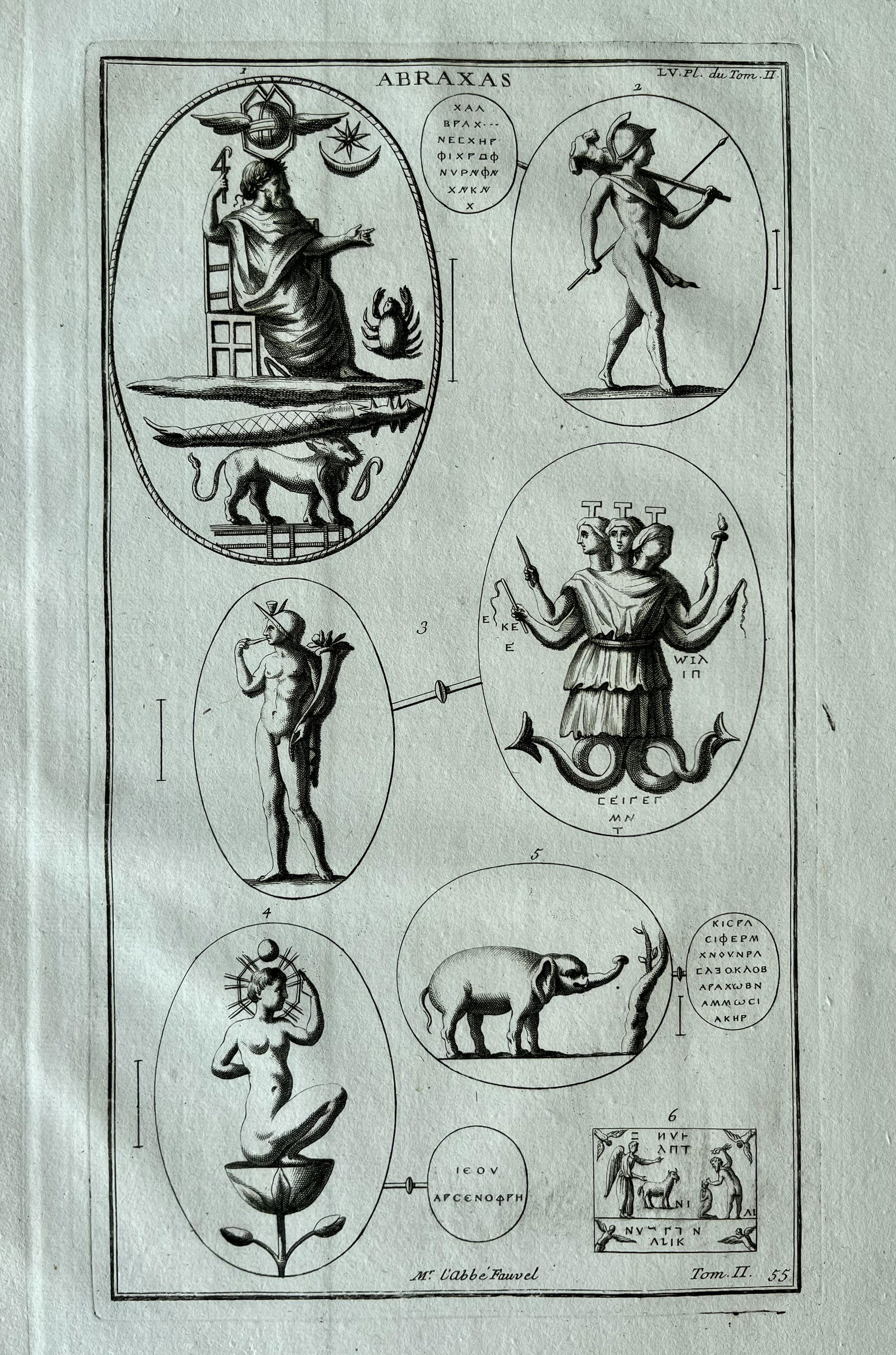 ANTIQUE ENGRAVING ANCIENT ROME ABRAXAS (1 of 2)