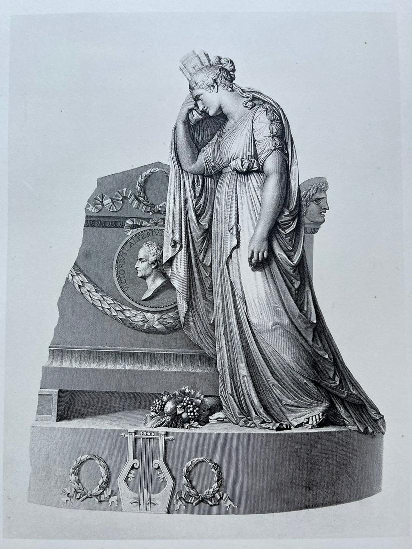 ENGRAVING ANTONIO CANOVA MONUMENT VITTORIO ALFIERI (1 of 2)