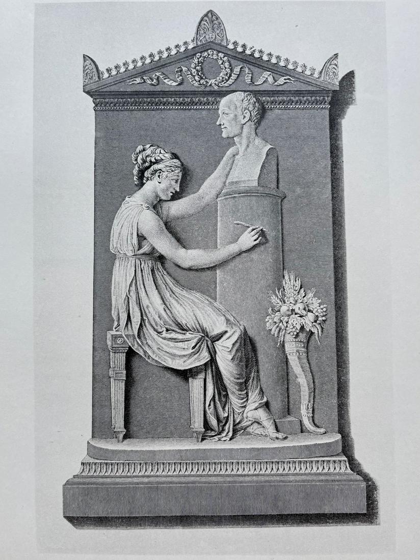 ENGRAVING ANTONIO CANOVA MONUMENT OTTAVIO TRENTO (1 of 2)