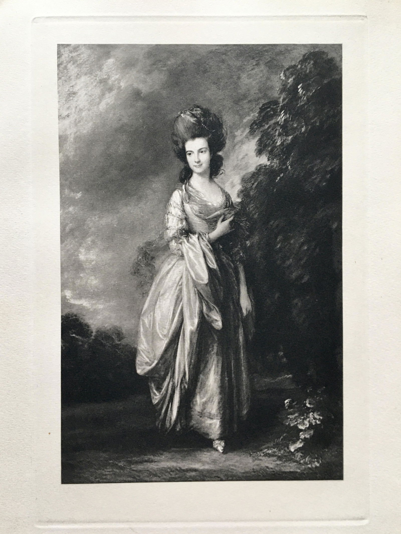 ANTIQUE ETCHING THOMAS GAINSBOROUGH MRS HENRY BEAUFOY (1 of 2)