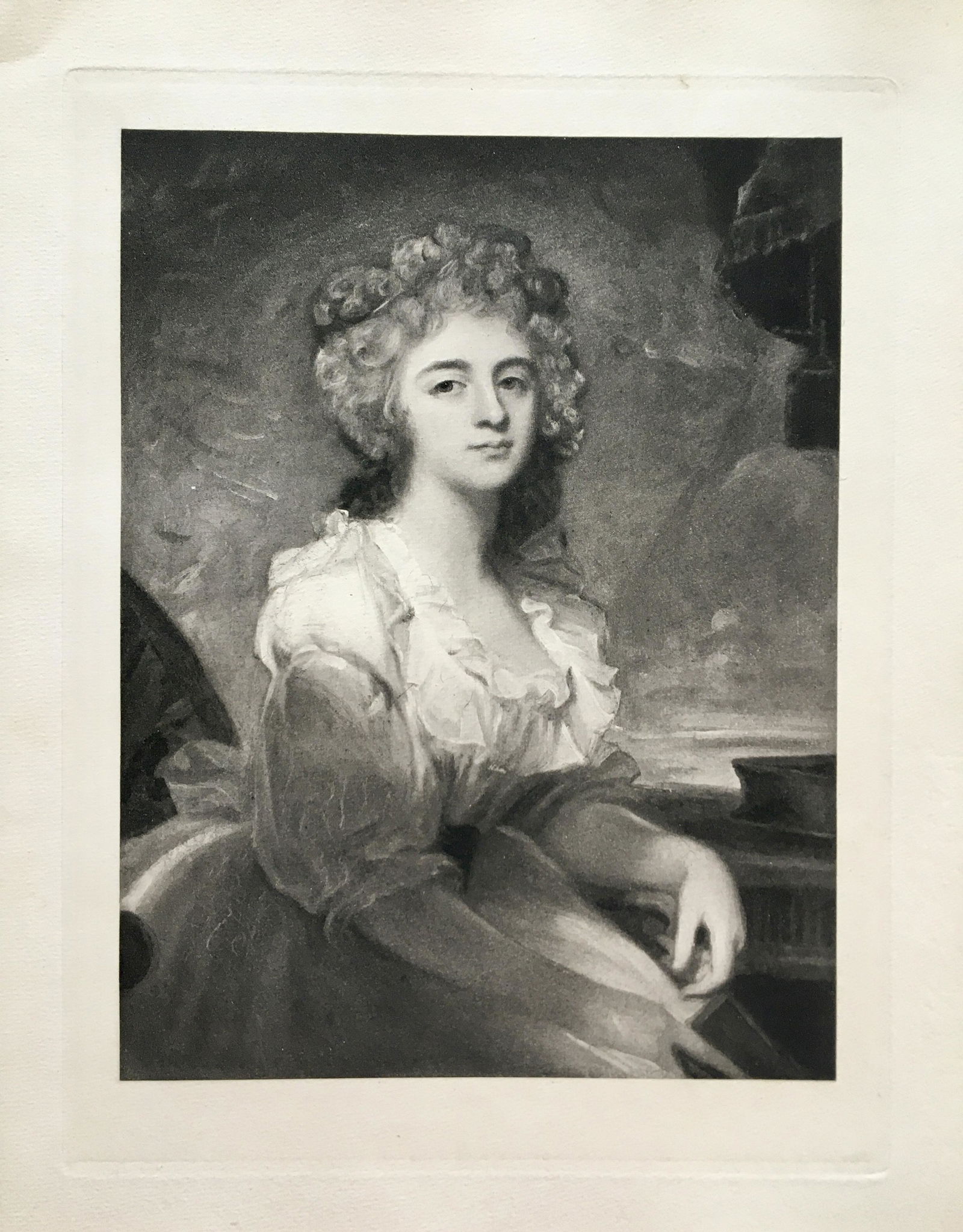 ETCHING GEORGE ROMNEY MRS FRANCIS BURTON (1 of 2)