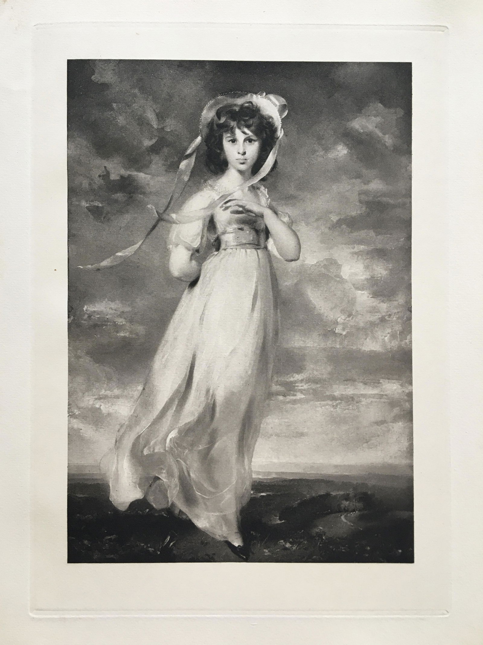 ETCHING SIR THOMAS LAWRENCE MISS SARAH MOULTON-BARRETT (1 of 2)