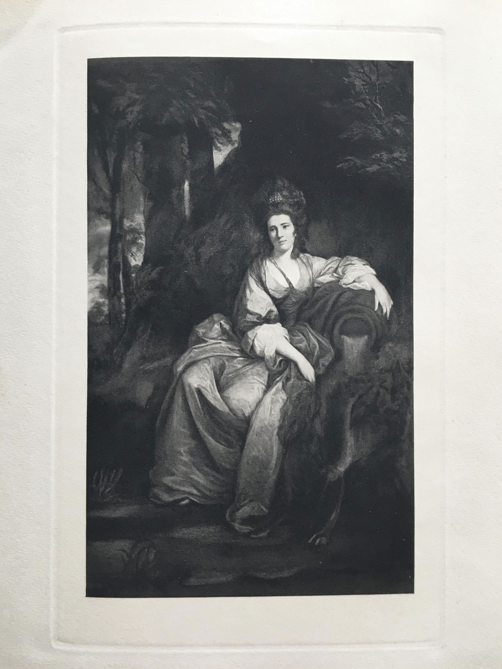 ETCHING JOSHUA REYNOLDS MRS EDWIN LACELLES (1 of 2)