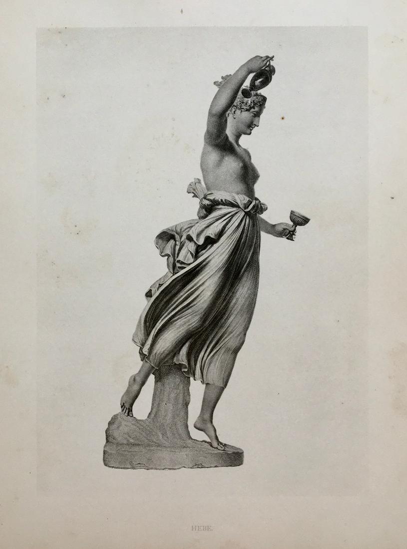 NEOCLASSICAL STATUE ENGRAVING AFTER ANTONIO CANOVA (1 of 2)