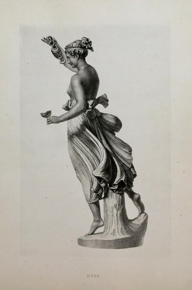 NEOCLASSICAL STATUE ENGRAVING AFTER ANTONIO CANOVA (1 of 2)