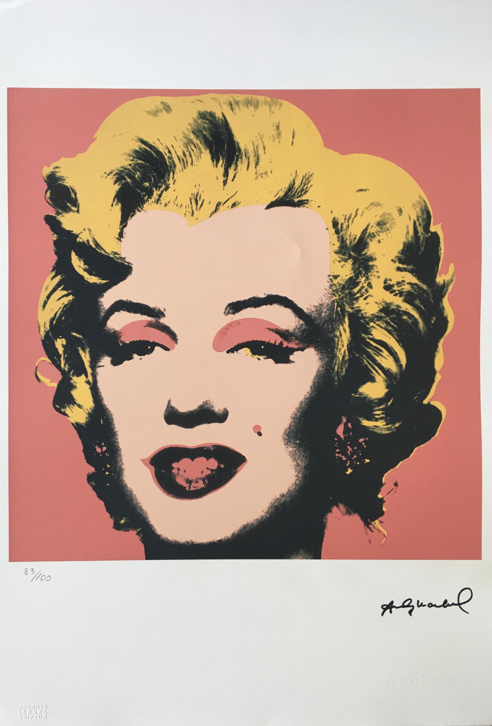 ANDY WARHOL LITHOGRAPH MARILYN PRINT (1 of 1)