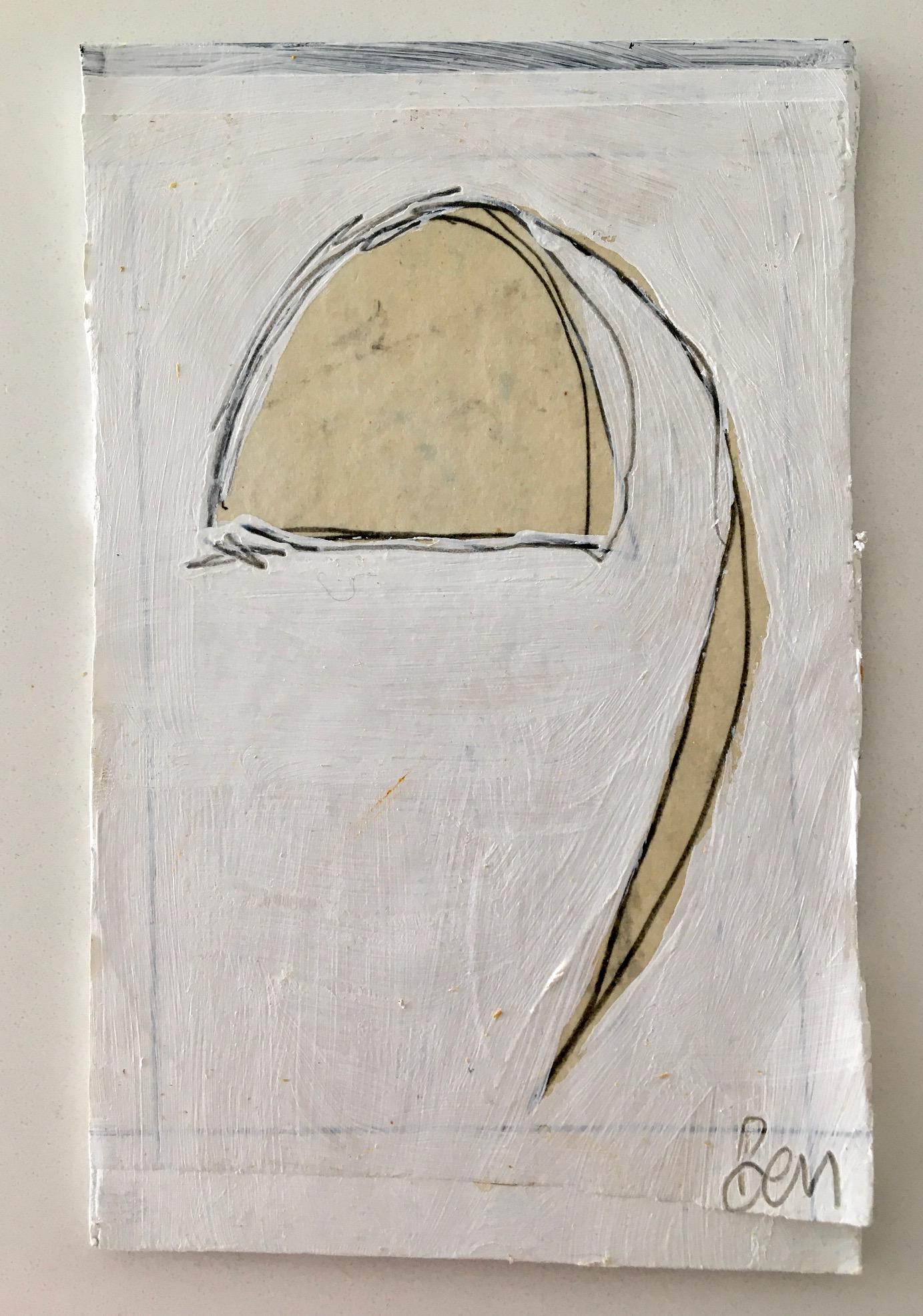 ABSTRACT MINIMALIST OIL PAINTING: Abstract Minimalist Oil Painting on Board. Size: 6.4 x 4 inches approx.