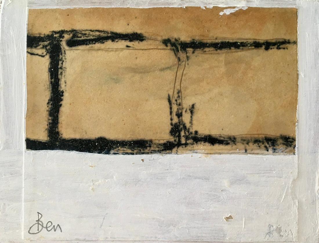 ABSTRACT MINIMALIST OIL PAINTING: Abstract Minimalist Oil Painting on Board. Size: 6 X 4.5 inches approx.
