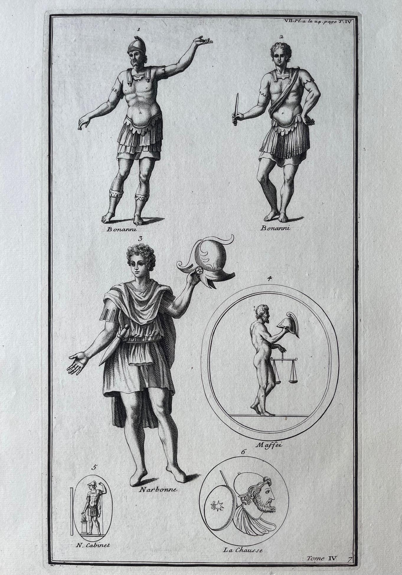 ANTIQUE ENGRAVING ROMAN SOLDIERS (1 of 2)