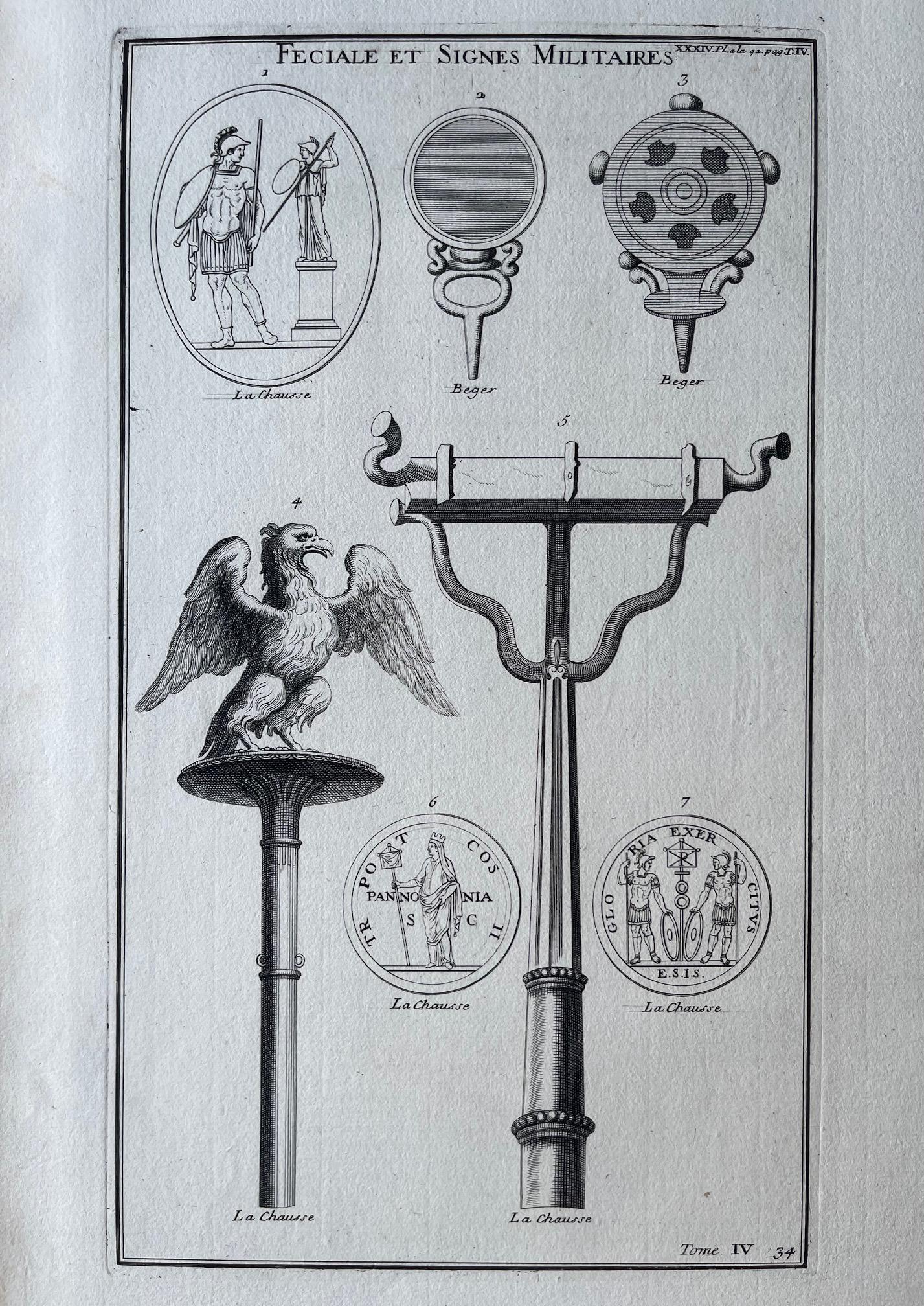 ANTIQUE ENGRAVING ANCIENT ROMAN MILITARY (1 of 2)