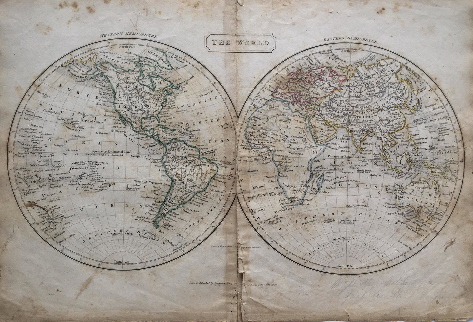 Antique World Map 1826 (1 of 8)