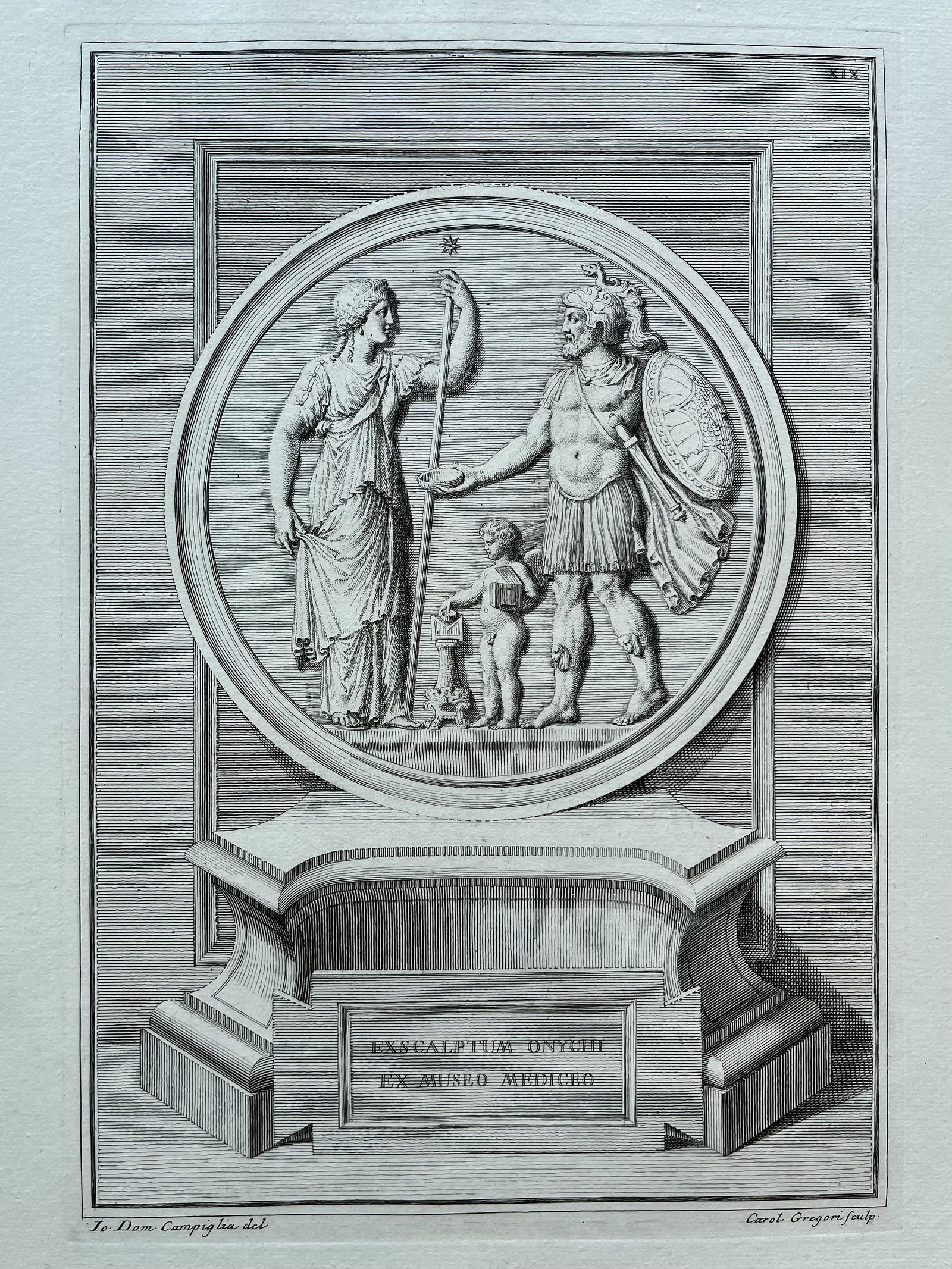 ANTIQUE NEOCLASSICAL ENGRAVING ETCHING GREEK ROMAN (1 of 2)