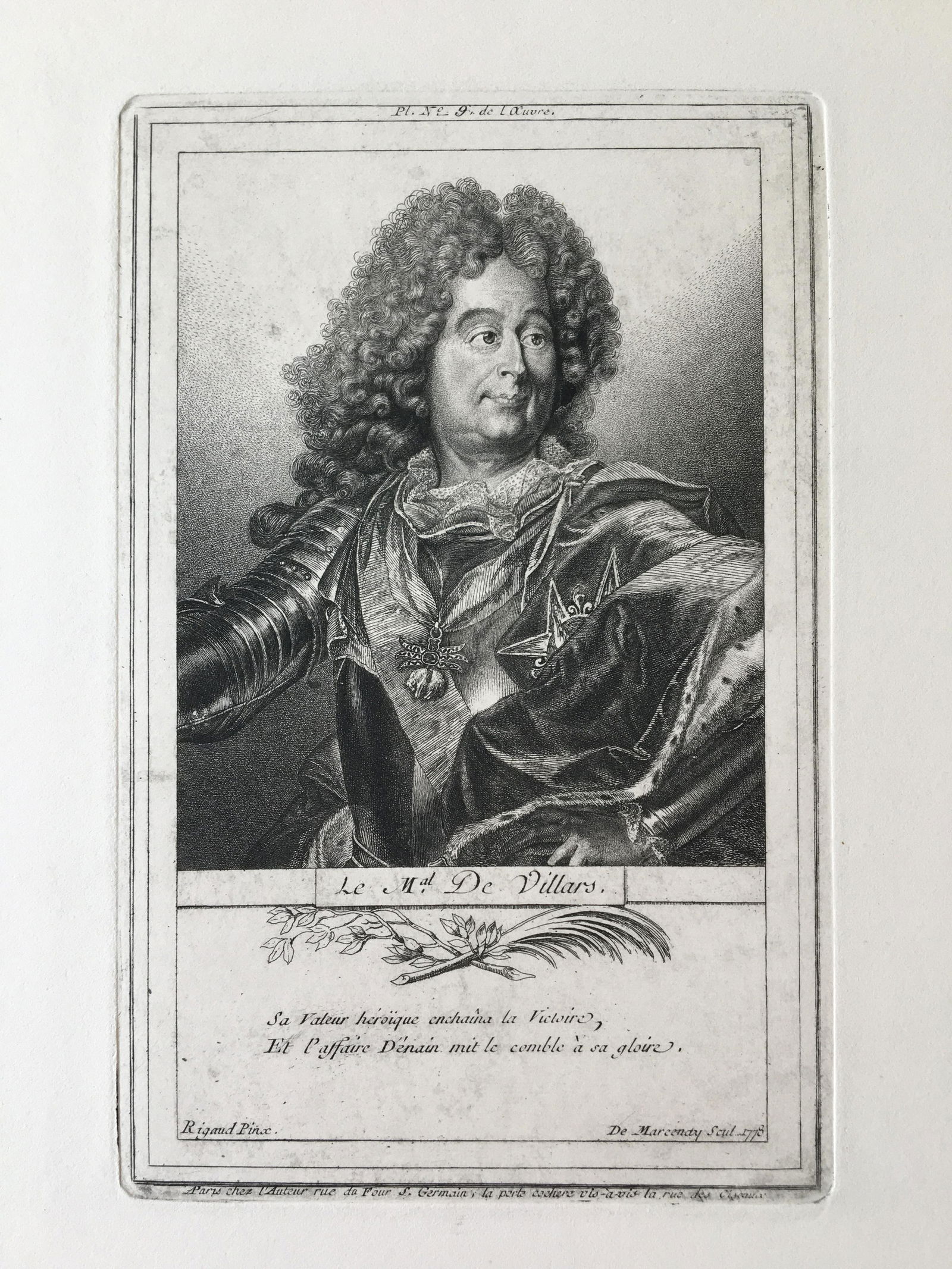 ANTOINE DE MARCENAY ETCHING LE MAL DE VILLARS (1 of 2)