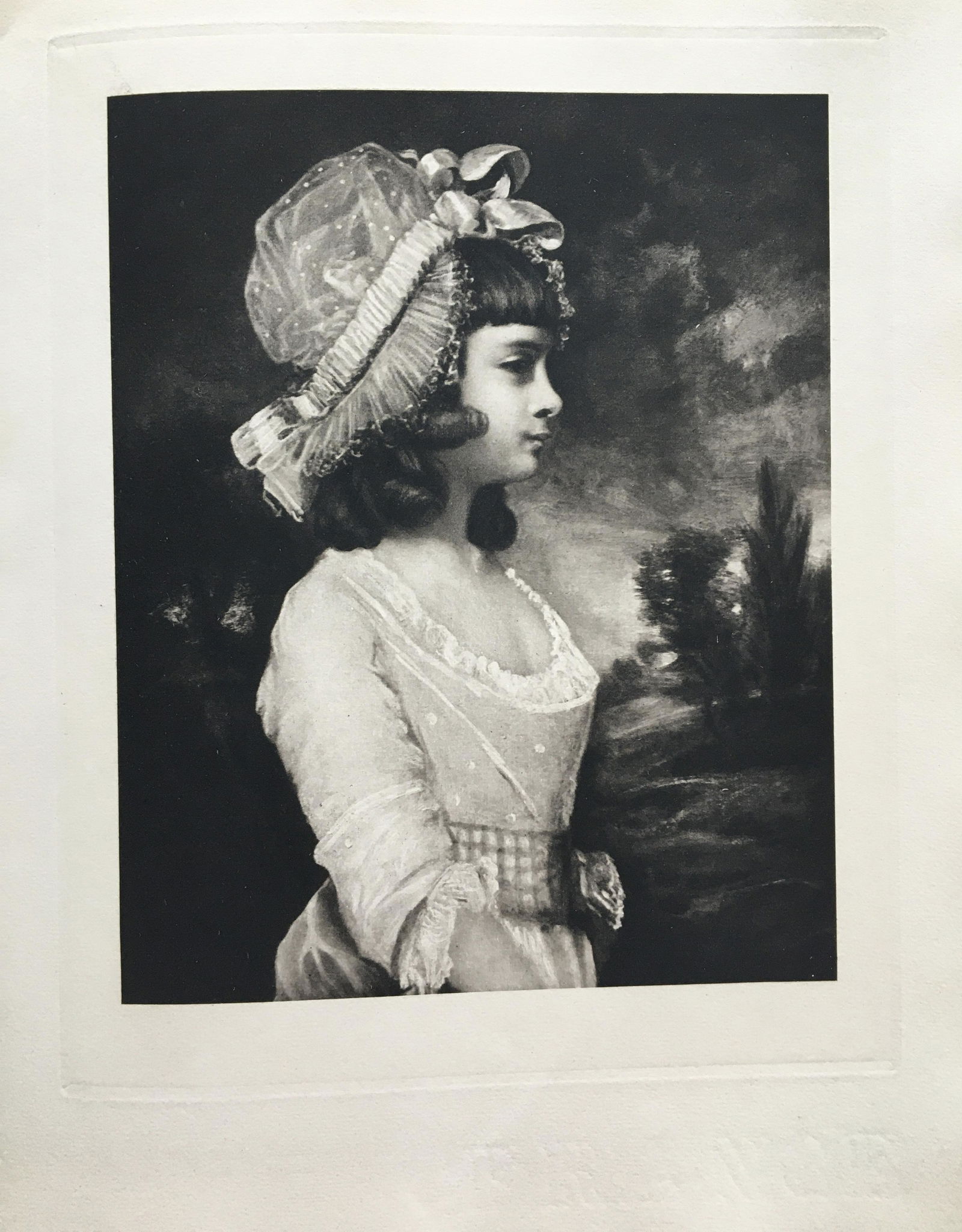 ETCHING SIR JOSHUA REYNOLDS THE HON, THERESA PARKER (1 of 2)
