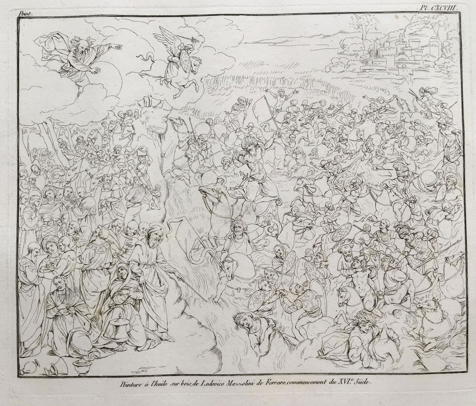 ANTIQUE PRINT LUDOVICO MAZZOLINO MAZZOLINI DA FERRARA (1 of 3)