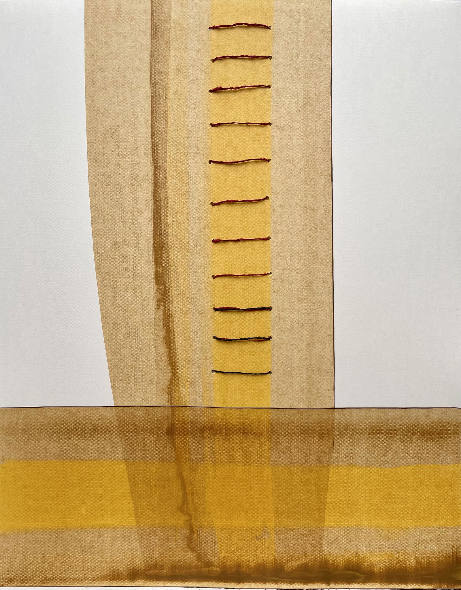 MODERN MIXED MEDIA ON PAPER PAINTING (1 of 2)