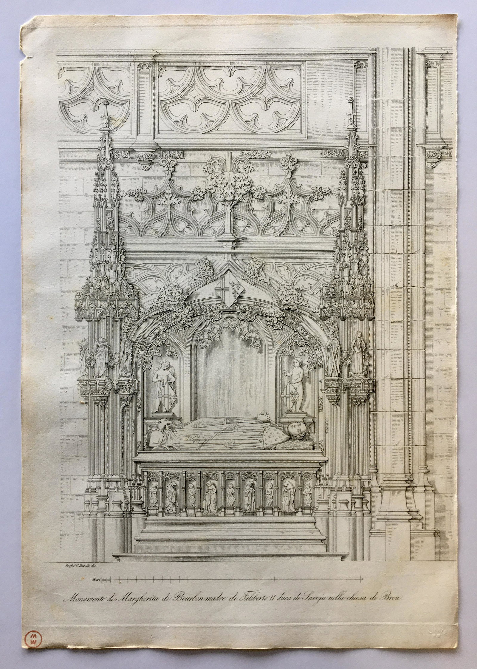 ITALIAN BAROQUE ARCHITECTURAL ENGRAVING 18th. C (1 of 3)