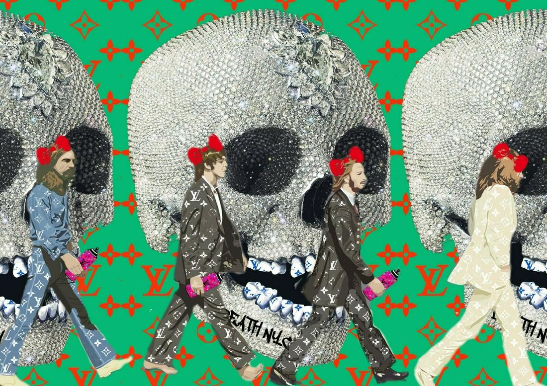 POP ART PRINT GRAFFITI ART THE BEATLES SKULL (1 of 1)