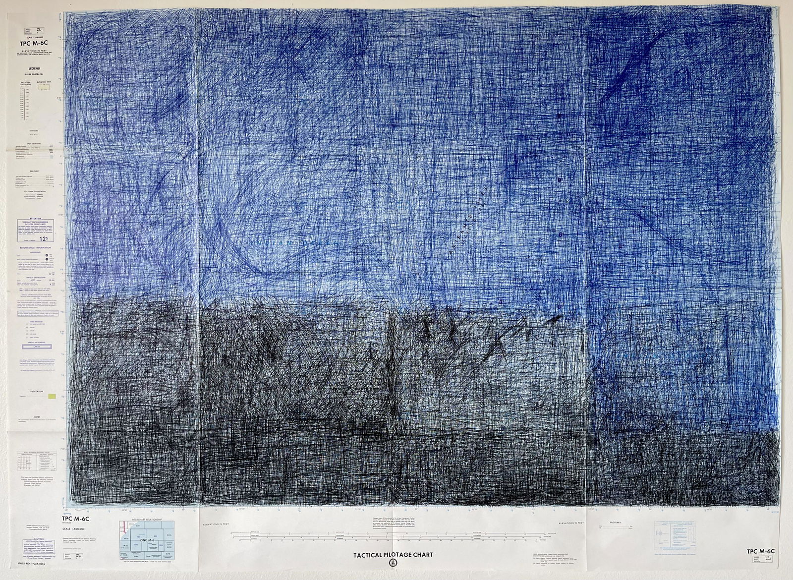 LARGE ORIGINAL DRAWING ON TACTICAL PILOTAGE CHART (1 of 7)