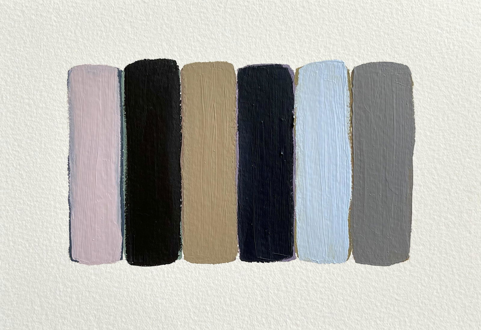 MODERN OIL ON PAPER PAINTING SEAN SCULLY STYLE (1 of 2)