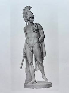 ANTIQUE ENGRAVING AFTER ANTONIO CANOVA HECTOR: ANTIQUE ENGRAVING AFTER ANTONIO CANOVA. Engraving is sold Unframed. Size: 13 X 10.5 inches approx. Printed Circa 1876.