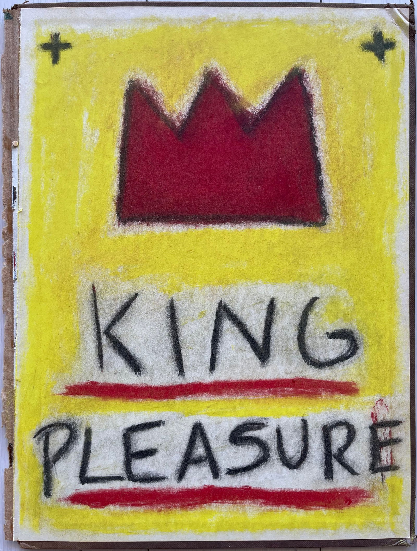 OIL STICK ON BOOK COVER BASQUIAT STYLE (1 of 1)