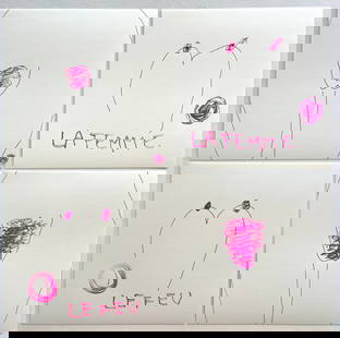 LOT OF 4 NAIVE ACRYLIC ON PAPER PAINTINGS: SIZE: 8 X 8 INCHES. UNFRAMED.