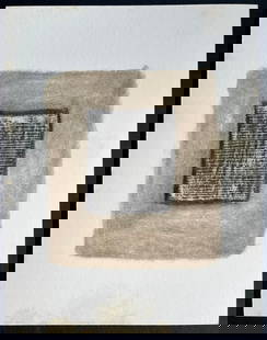 CONTEMPORARY MIXED MEDIA ON PAPER: OIL STICK AND GRAPHITE ON PAPER. SIZE: 11 X 8.5 INCHES. UNFRAMED. Provenance: Private Collection West Palm Beach. Marnie Collection has not had this lot examined by an expert to determine its authenti