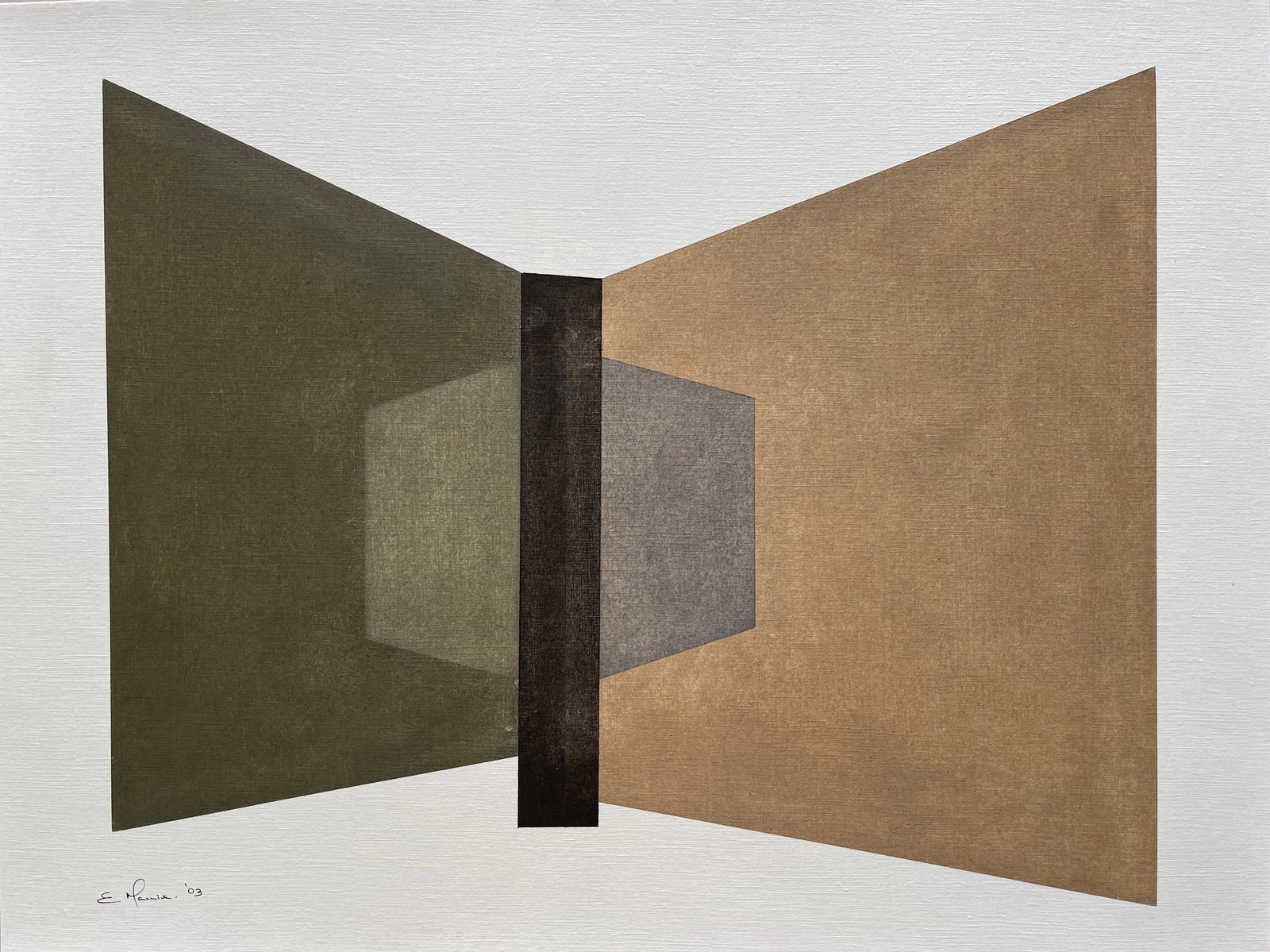 ORIGINAL OIL ON PAPER ABSTRACT PAINTING (1 of 3)