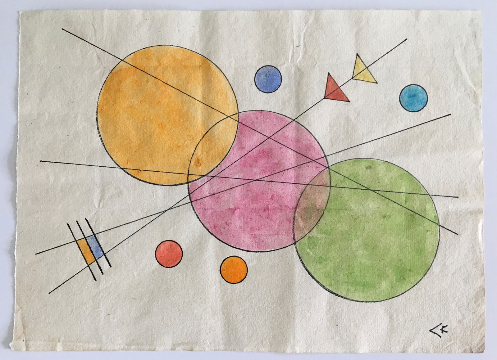 INK AND WATERCOLOR DRAWING (1 of 2)