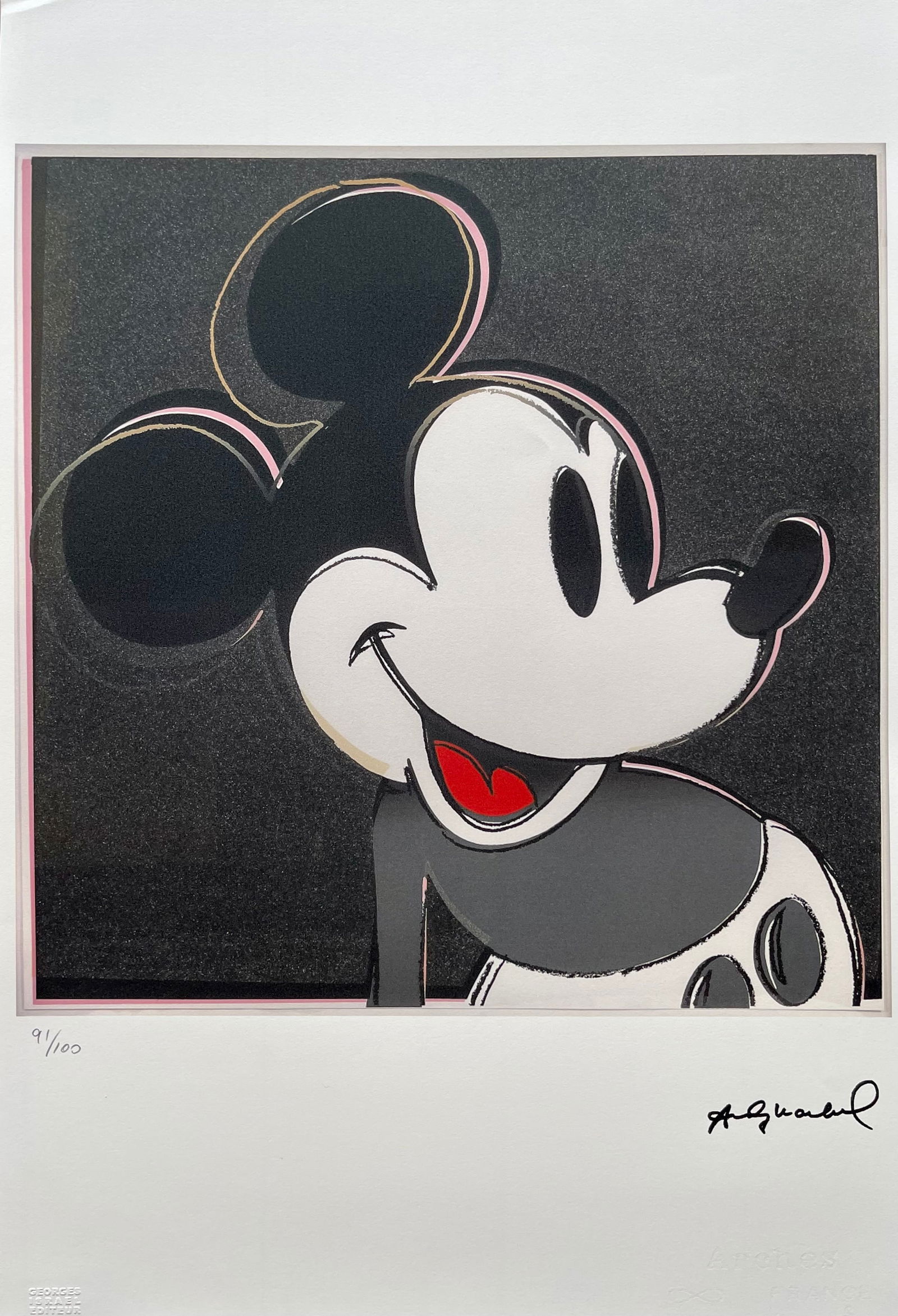 ANDY WARHOL PRINT: Andy Warhol lithograph after. Size:57 X 38 cm . Sold Unframed. NOT hand signed. No Coa. Andy Warhol born Andrew Warhola; August 6, 1928 - February 22, 1987) was an American artist, director, and produ